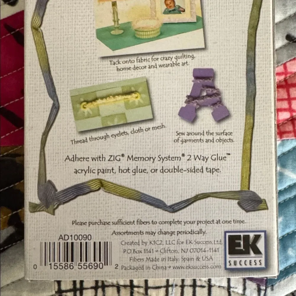 Adornments Blue Fiber Pack EK Success NWT